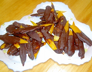 orange　peel　with　choco